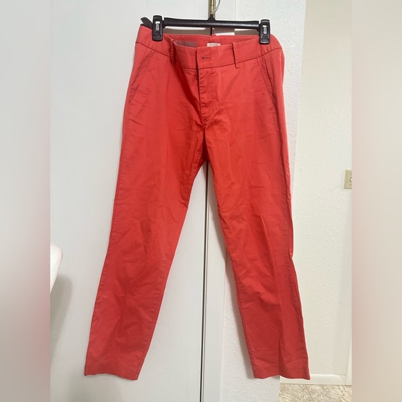 J. Crew Denim - J Crew Chino  Coral pants color size 10